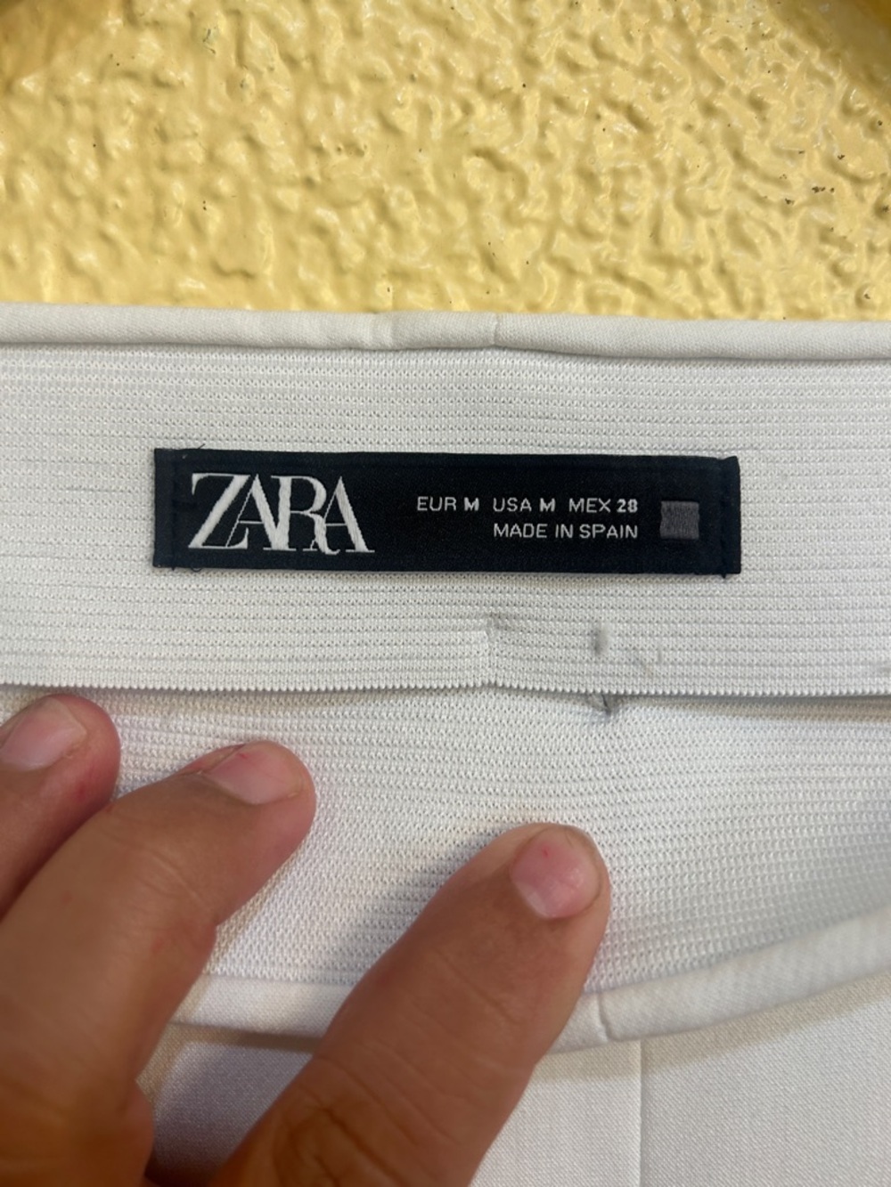 Zara White Boot Cut Pull-On Pants - Picture 3 of 5
